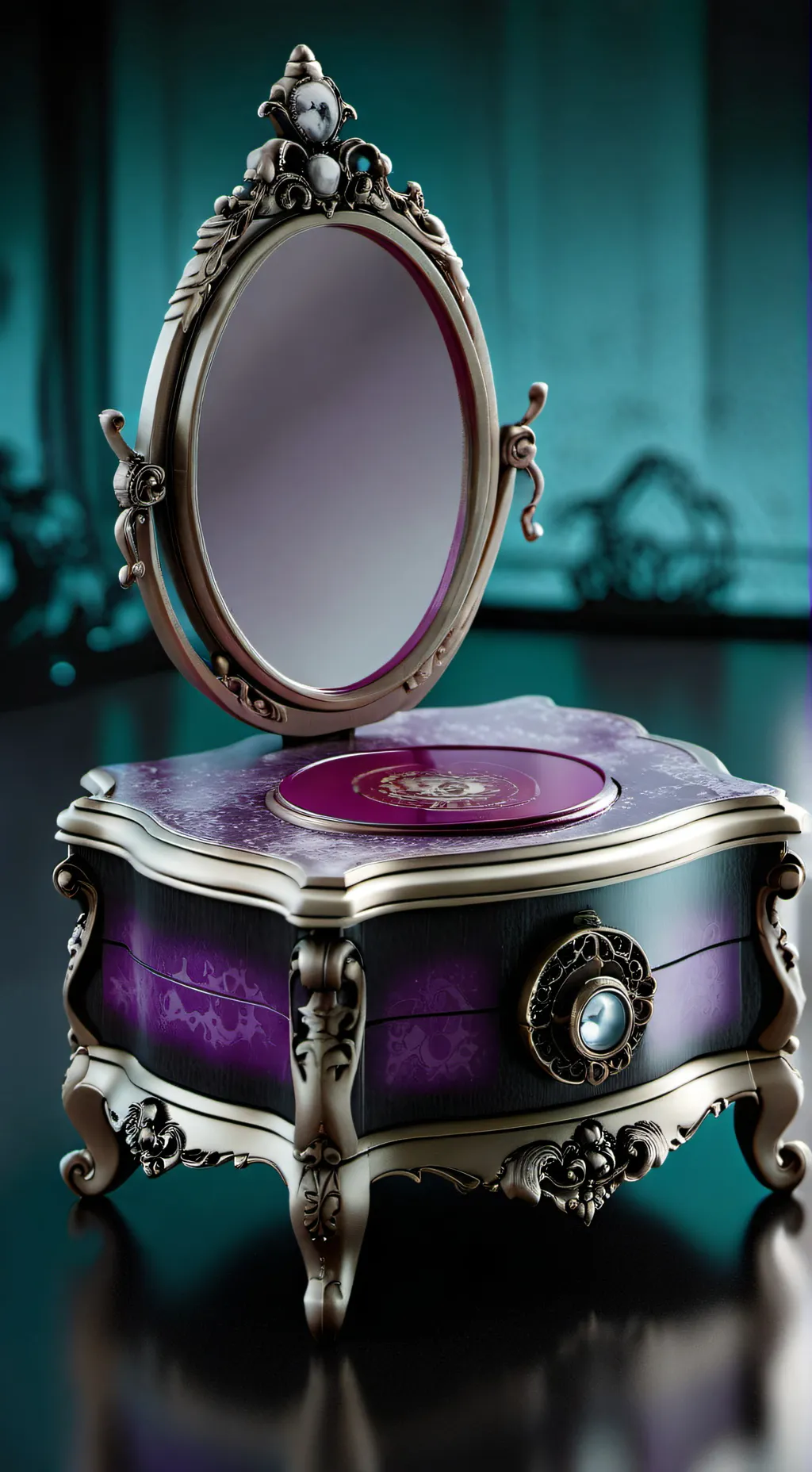 ai character: jewelry box  background