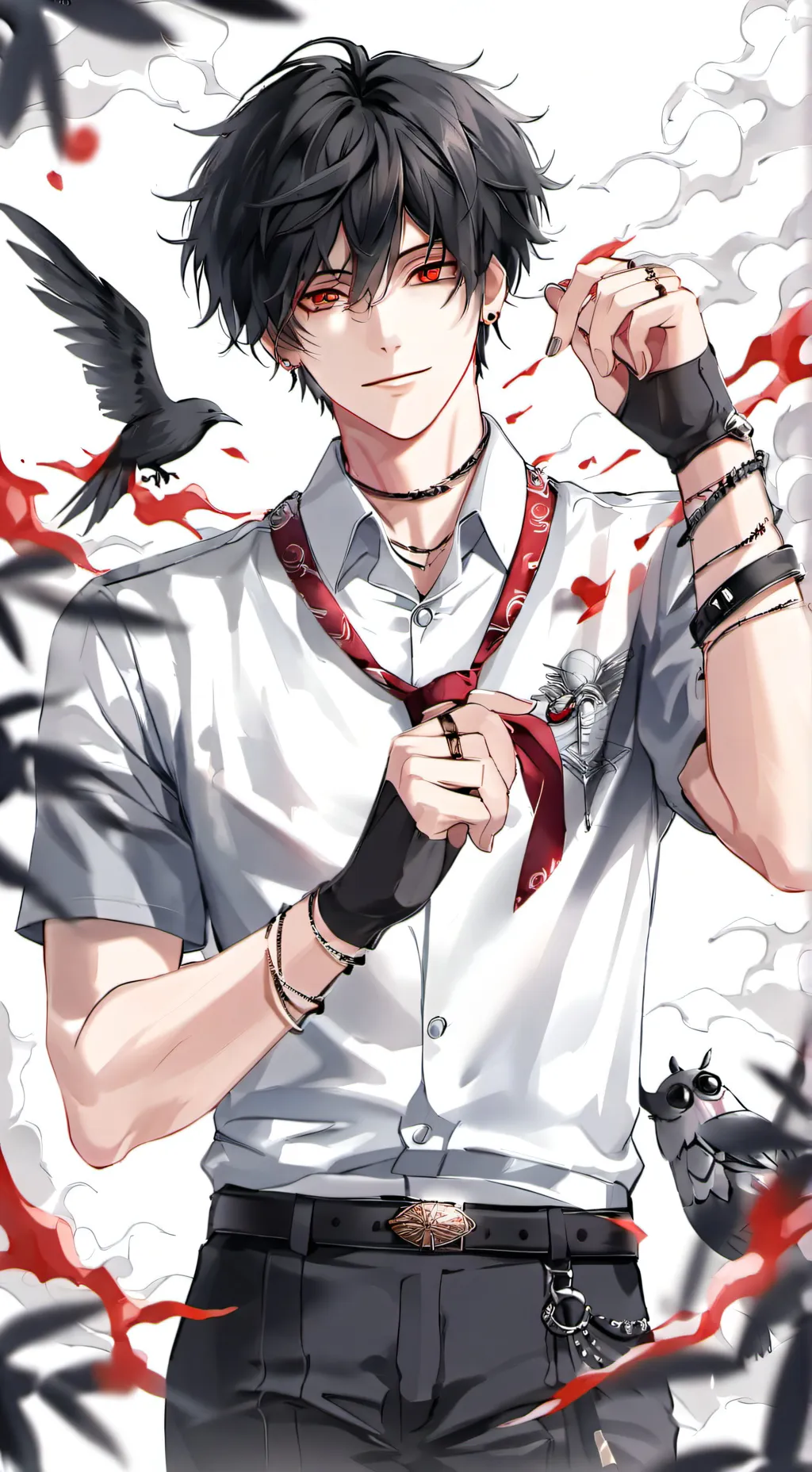 ai character: toya todoroki/dabi background