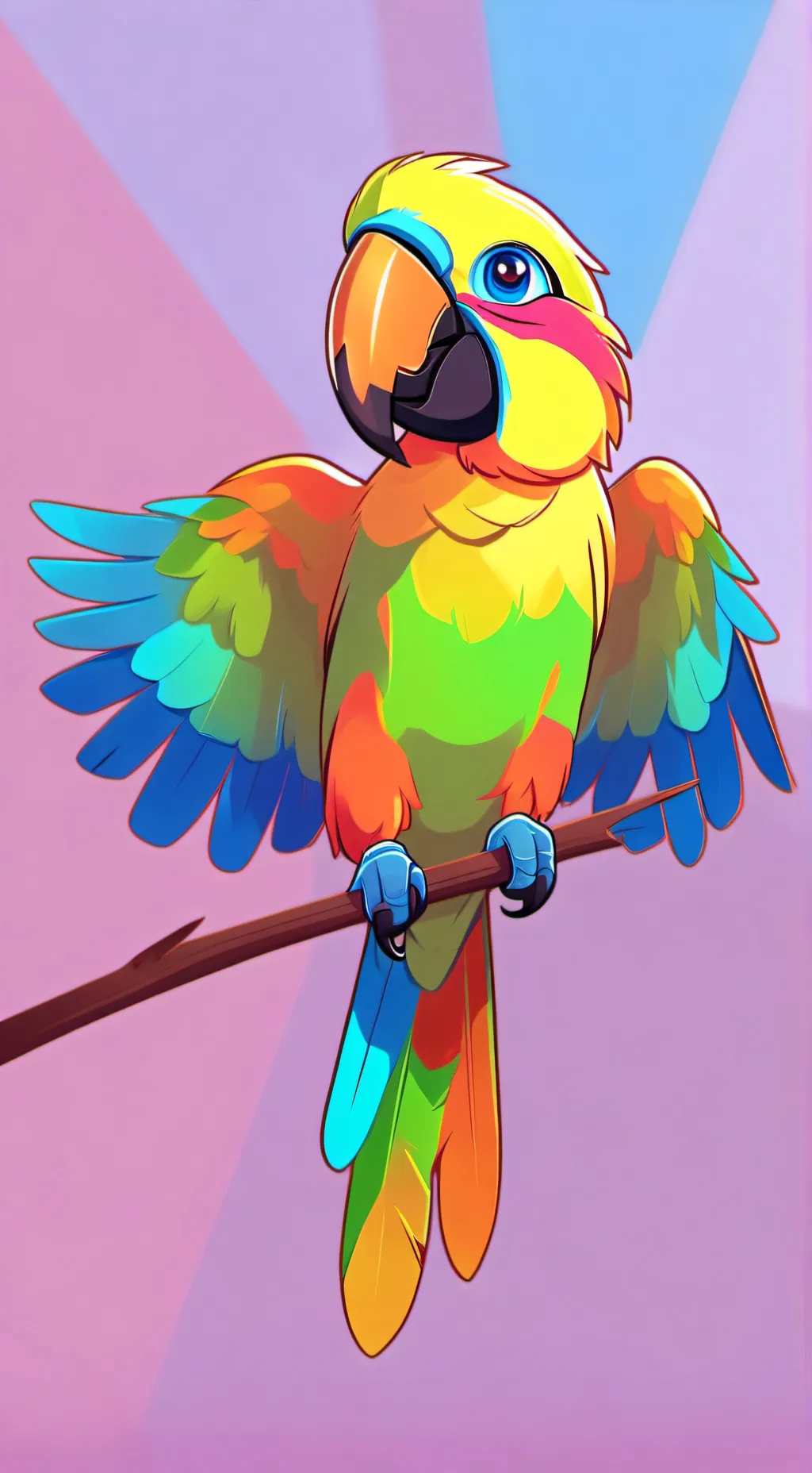 ai character: Pixel background