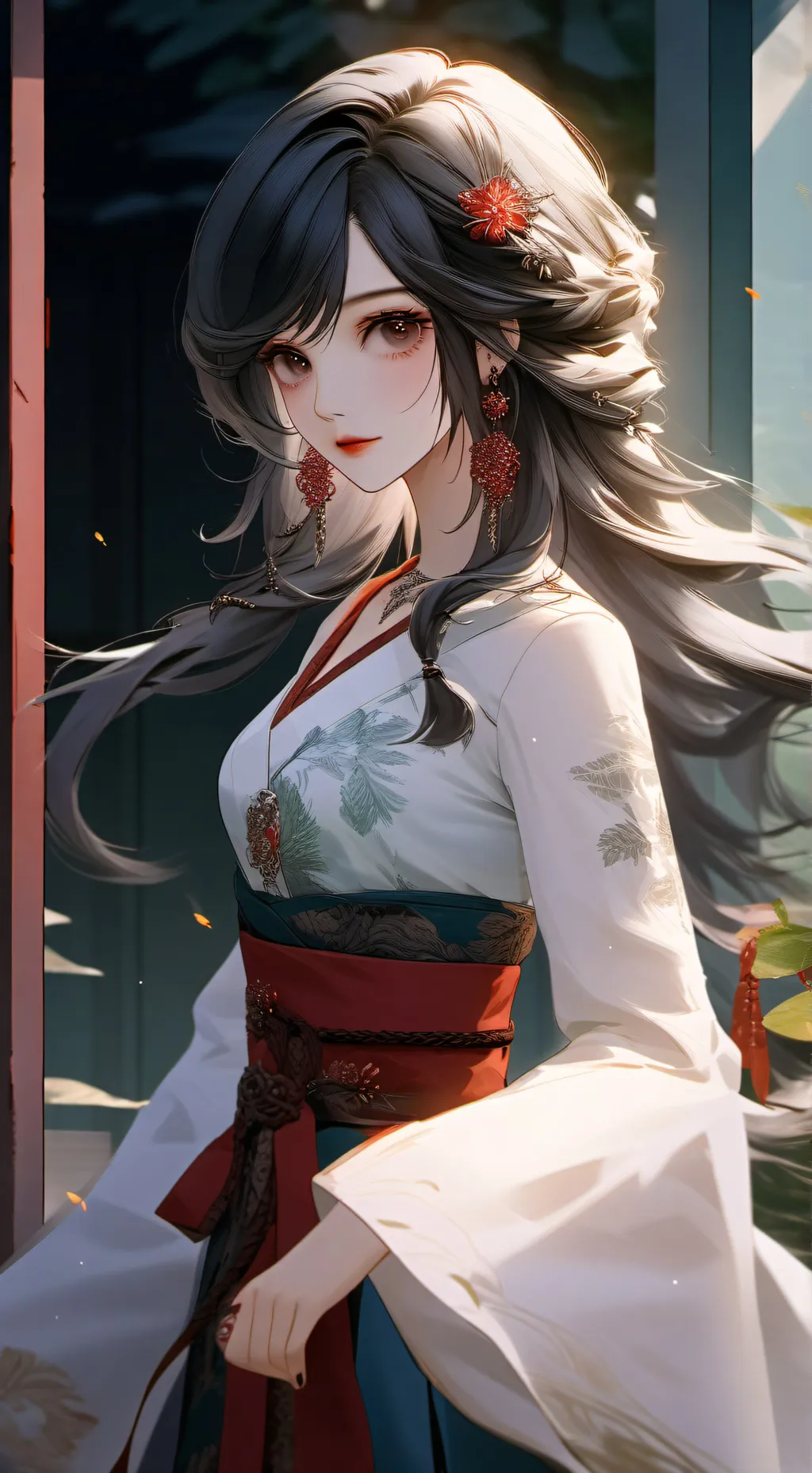 ai character: Sakura Hanami background