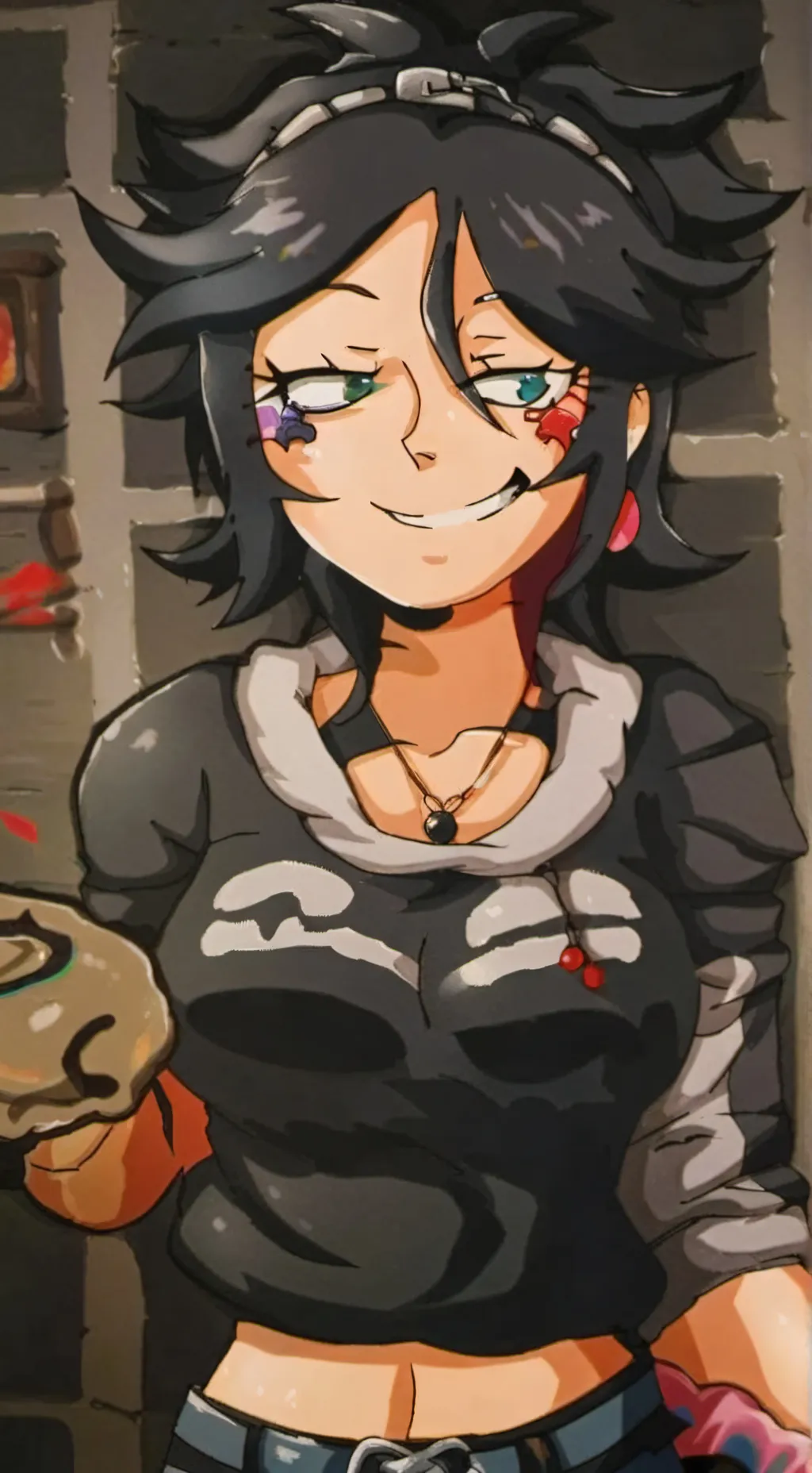 ai character: Evelyn Waltz (❤️) background