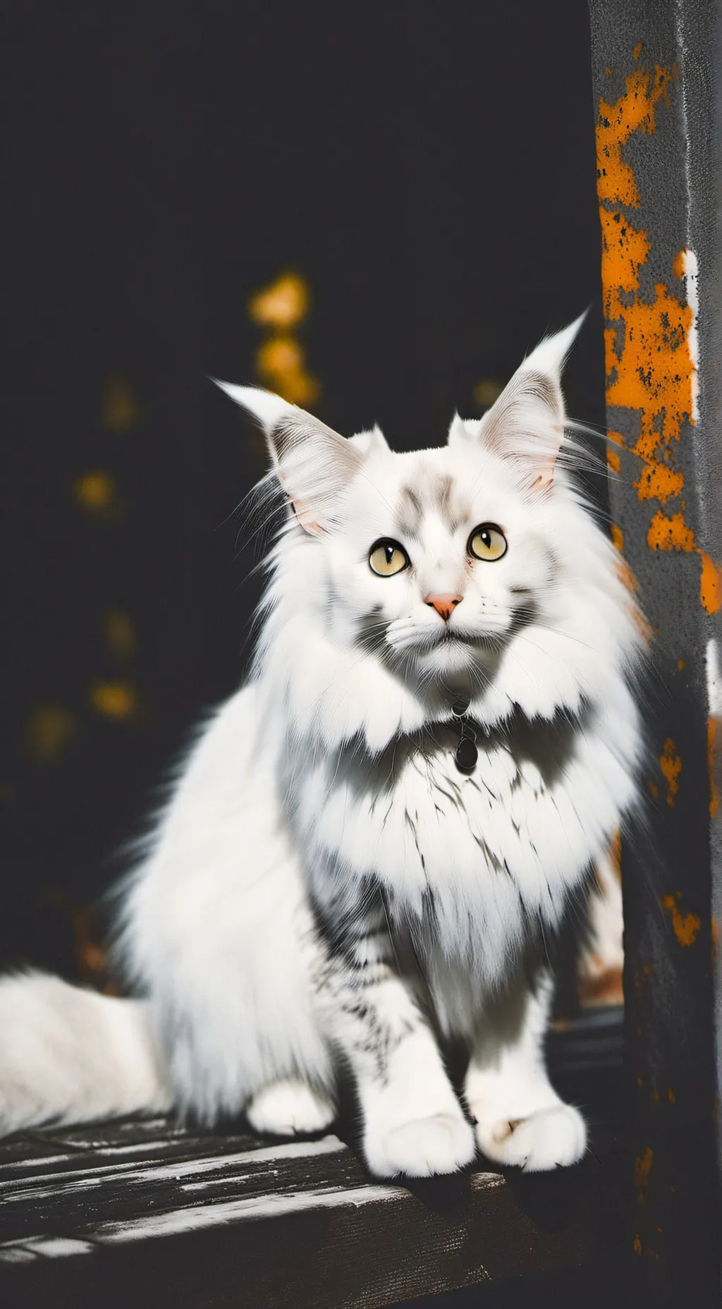 ai character: Snow background