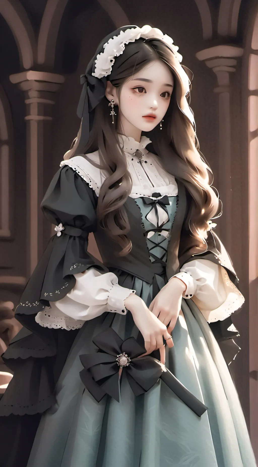 ai character: Random sus girl background