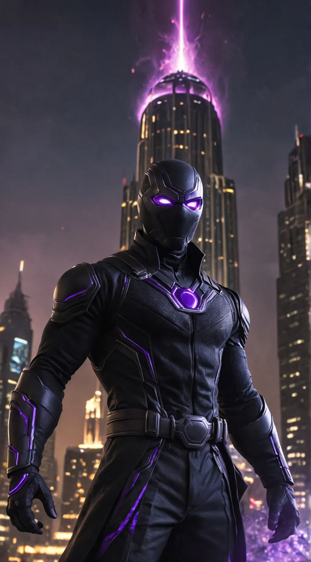 ai character: The dark ninja background
