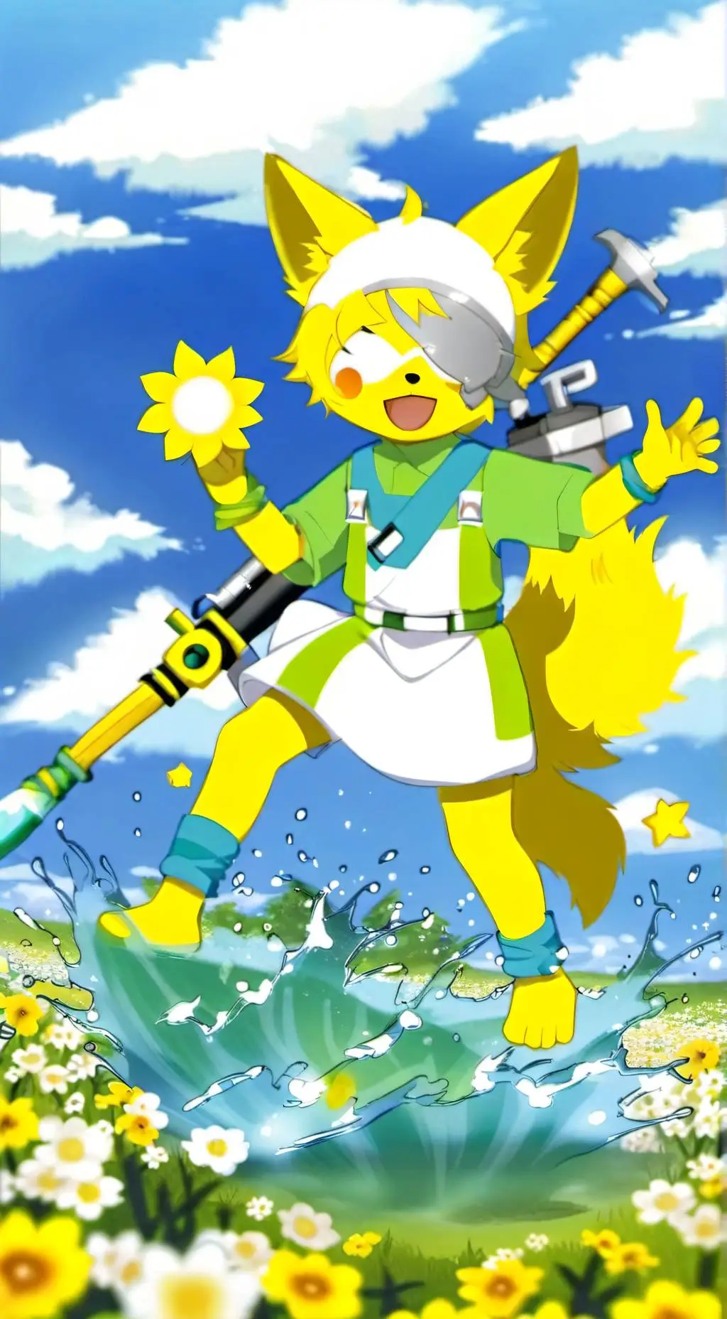 ai character: Sunlight's show! background