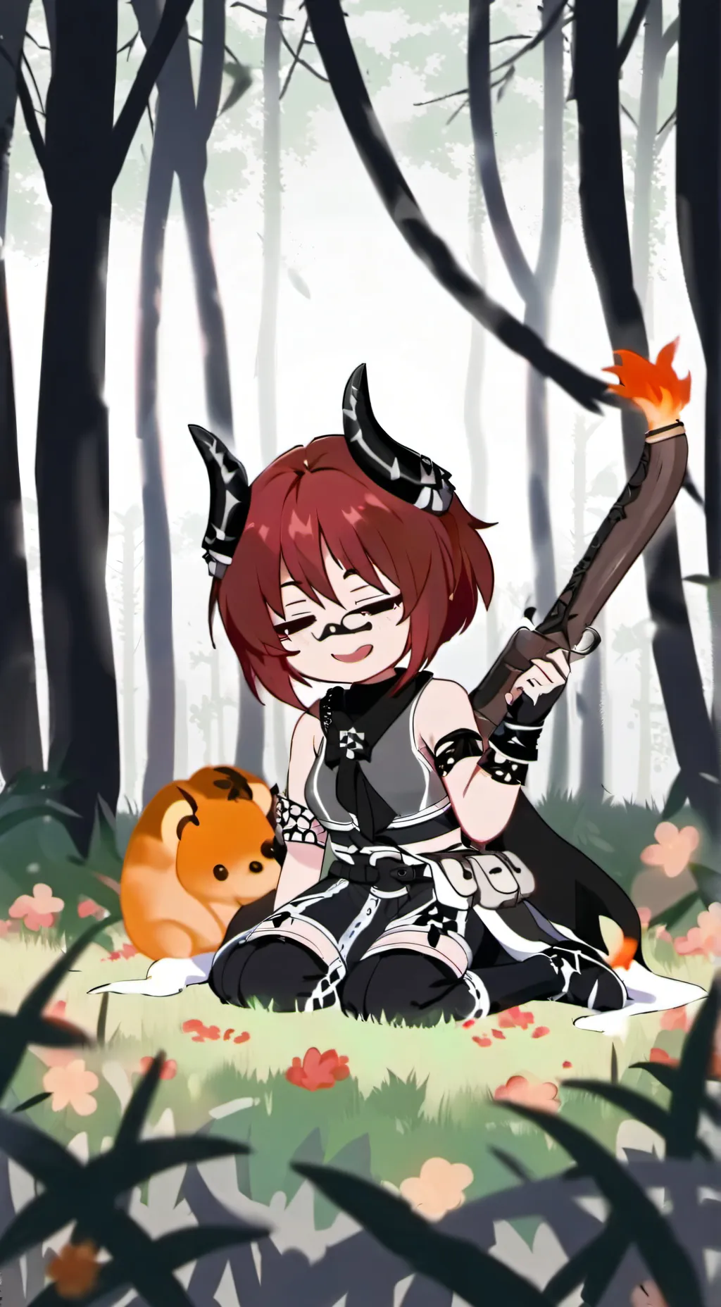 ai character: Ash background