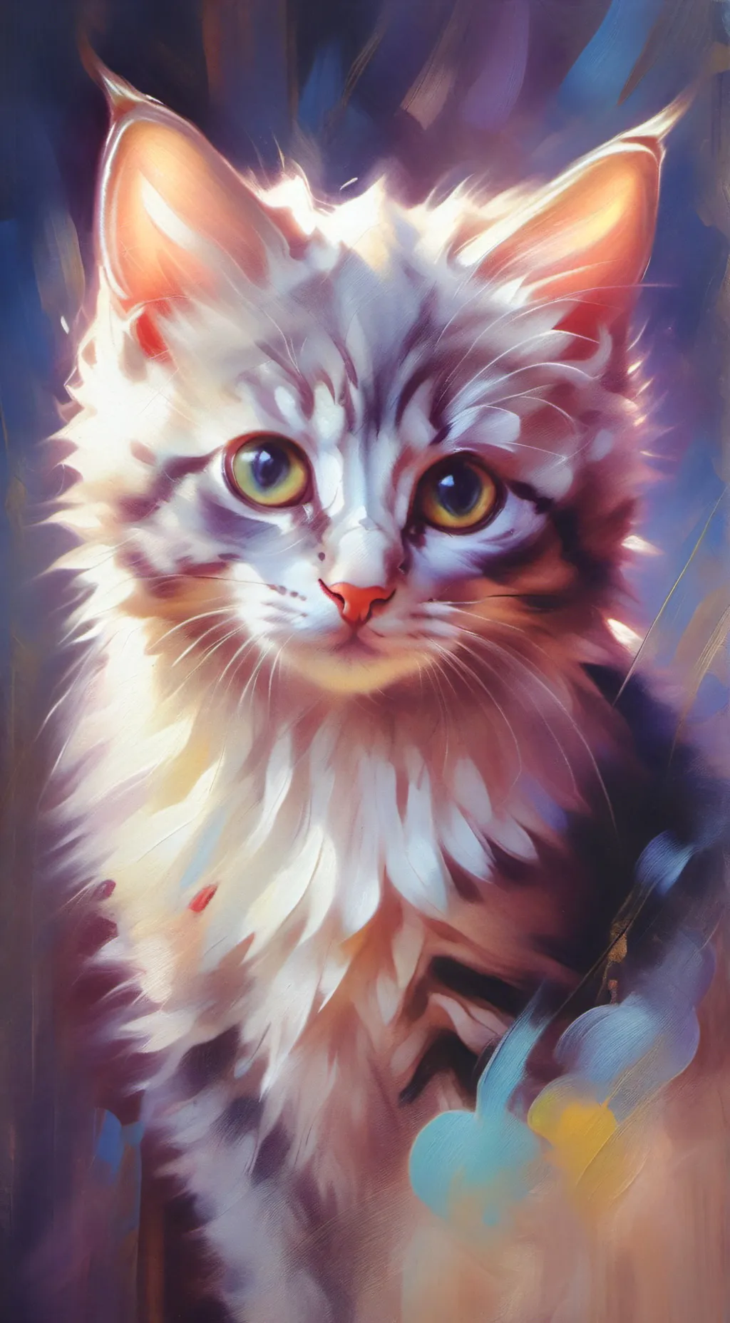 ai character: Rude kitten background