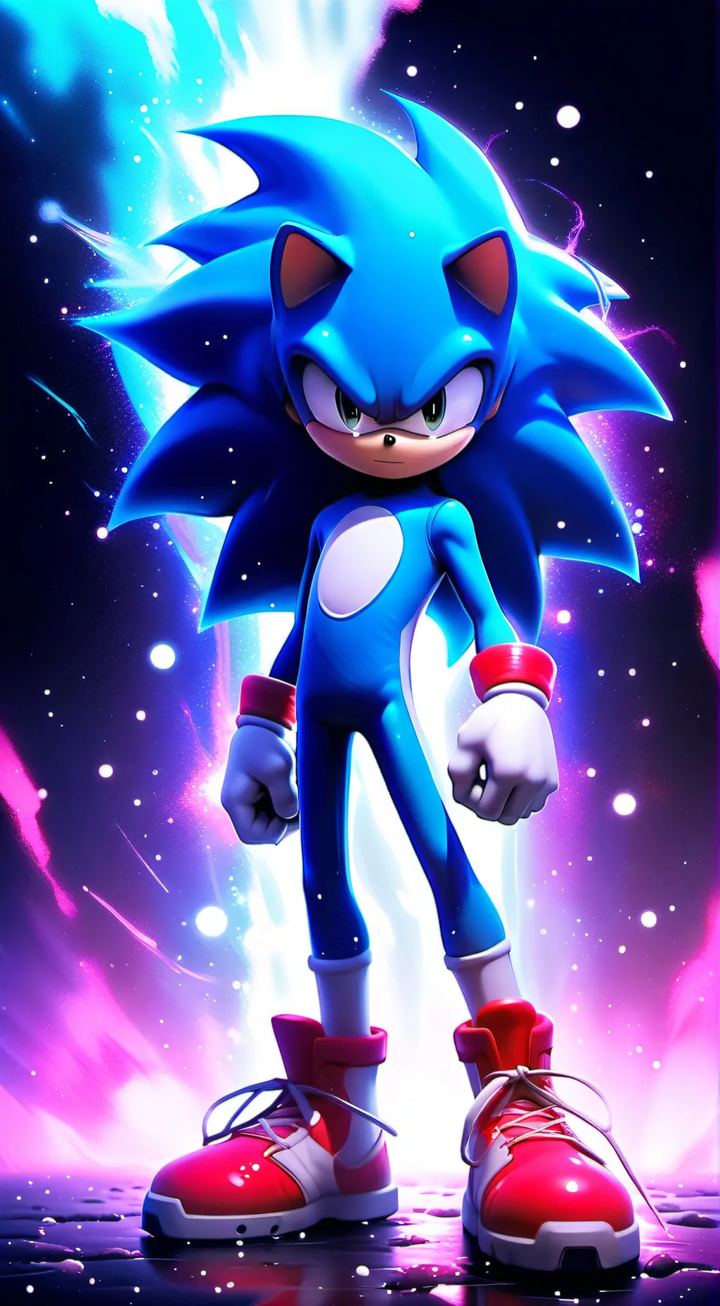 ai character: Sonic  background