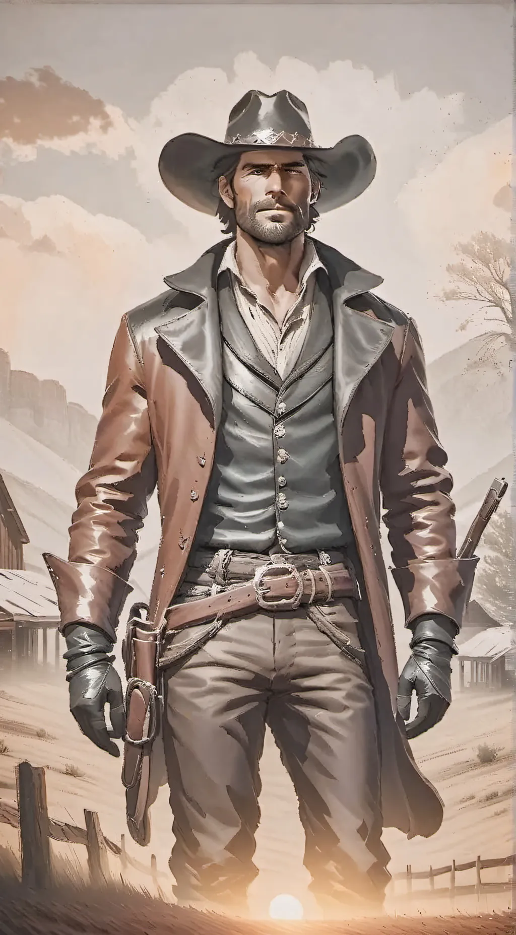 ai character: artur morgan  background
