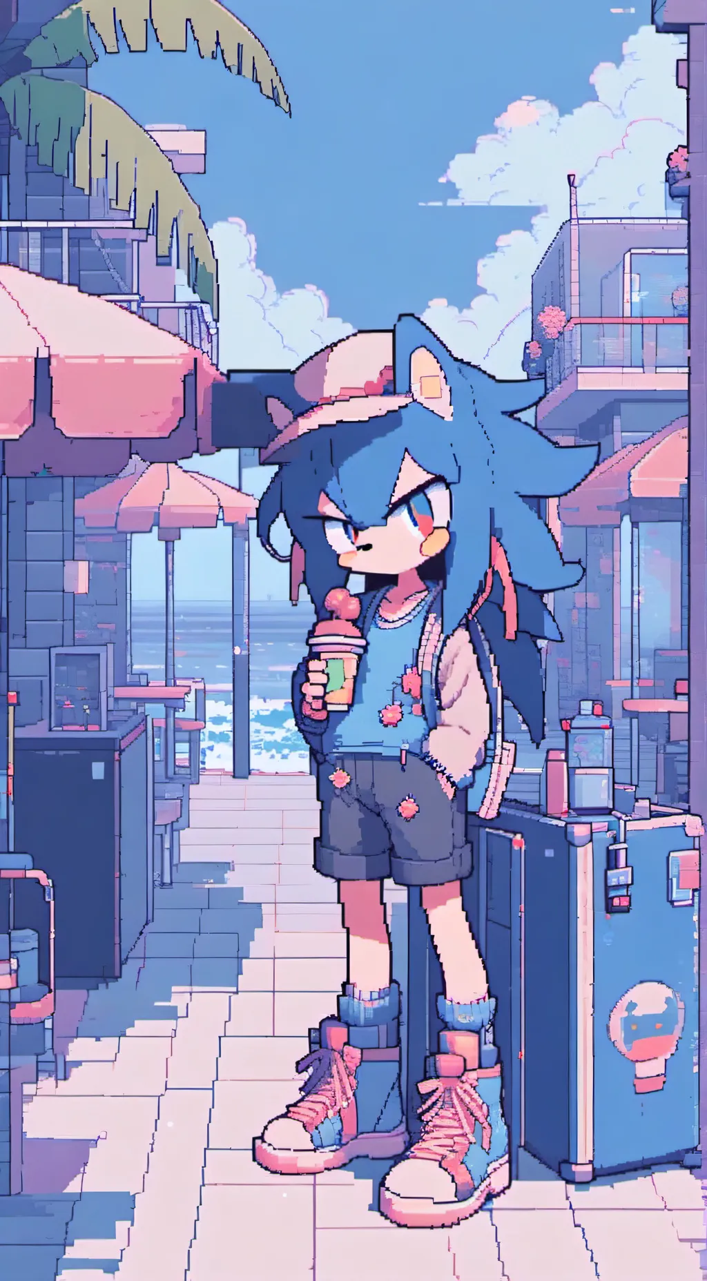ai character: ~SONIC BEACH DAY!~ background