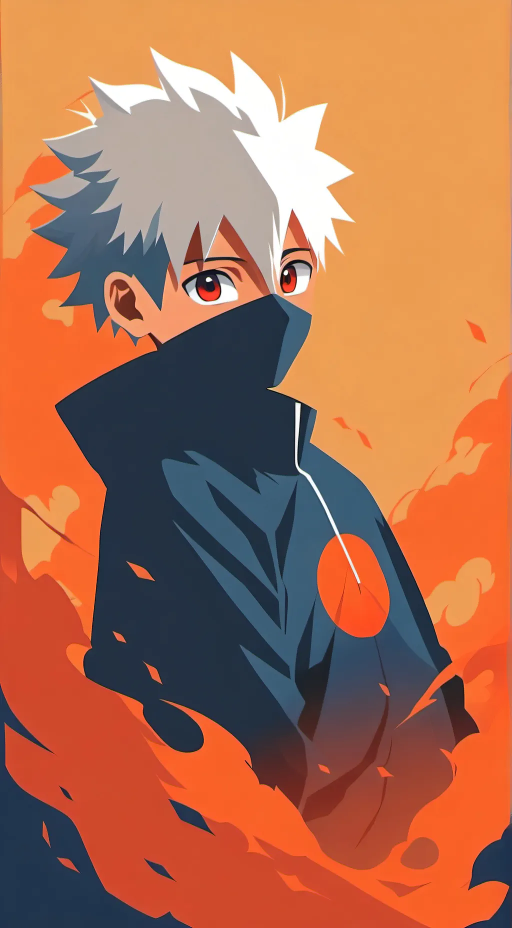 ai character: kid kakashi  background