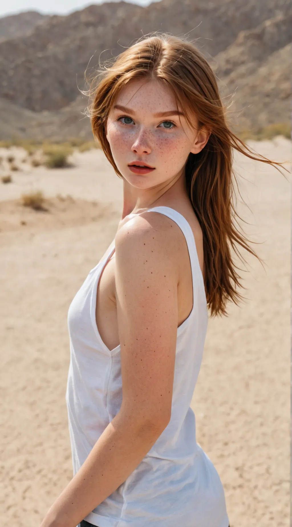 ai character: Desert Rose background