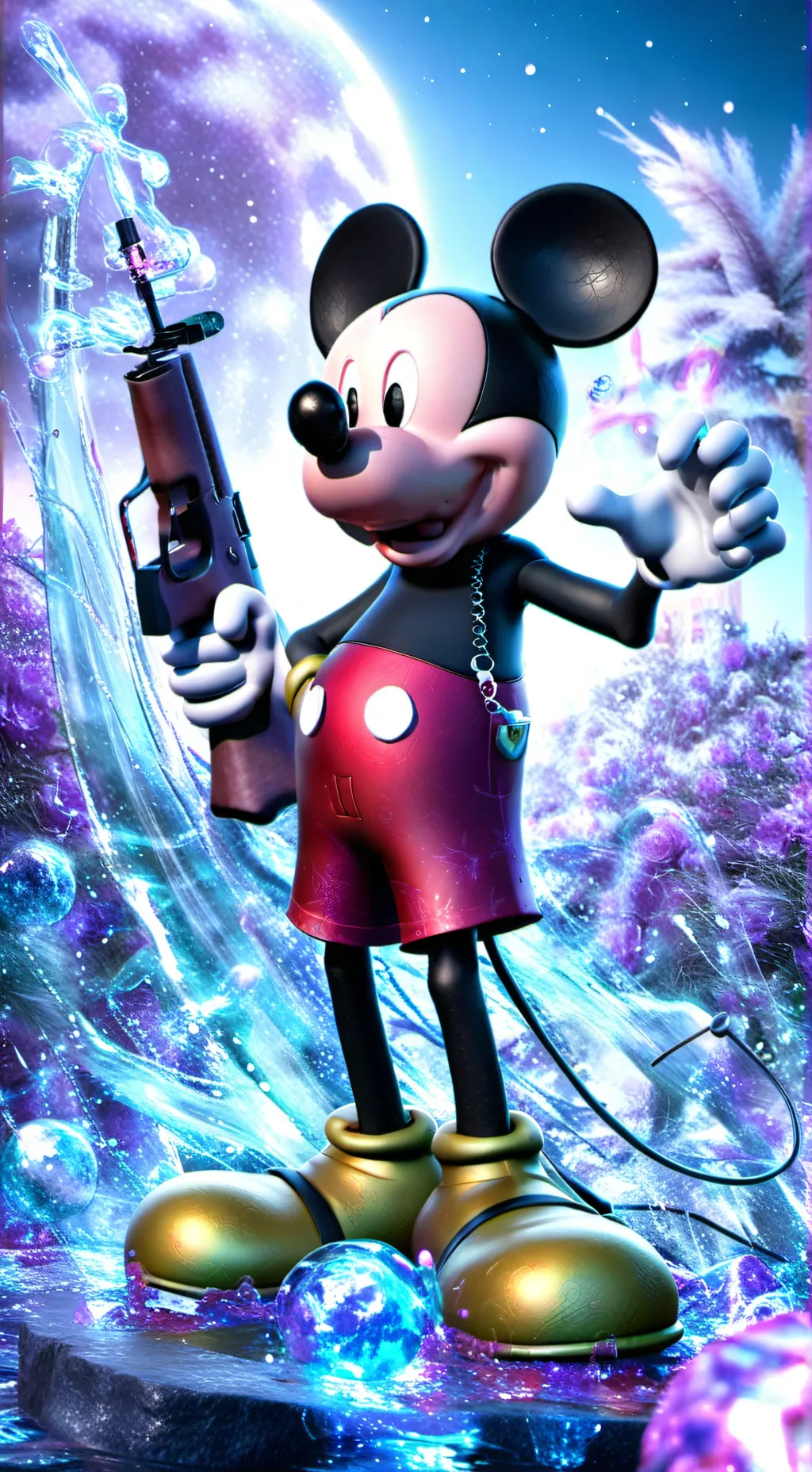 ai character: mickey latino xd background