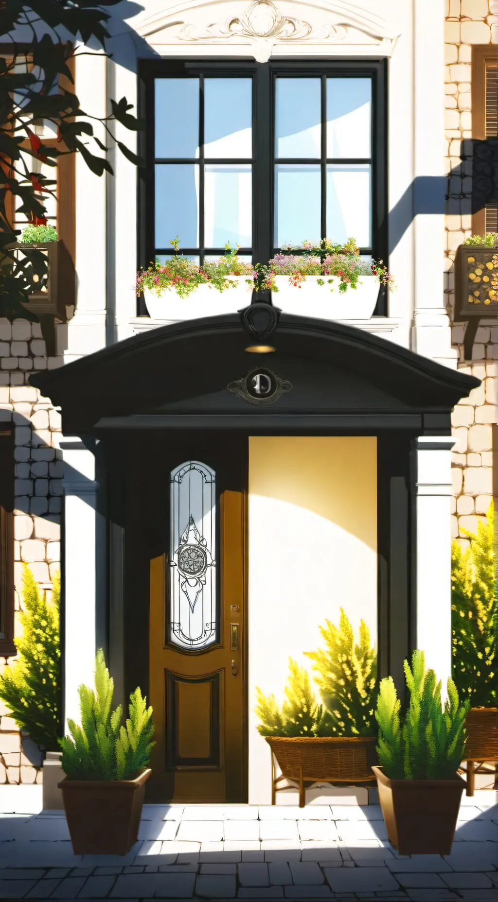 ai character: doors o puertas background