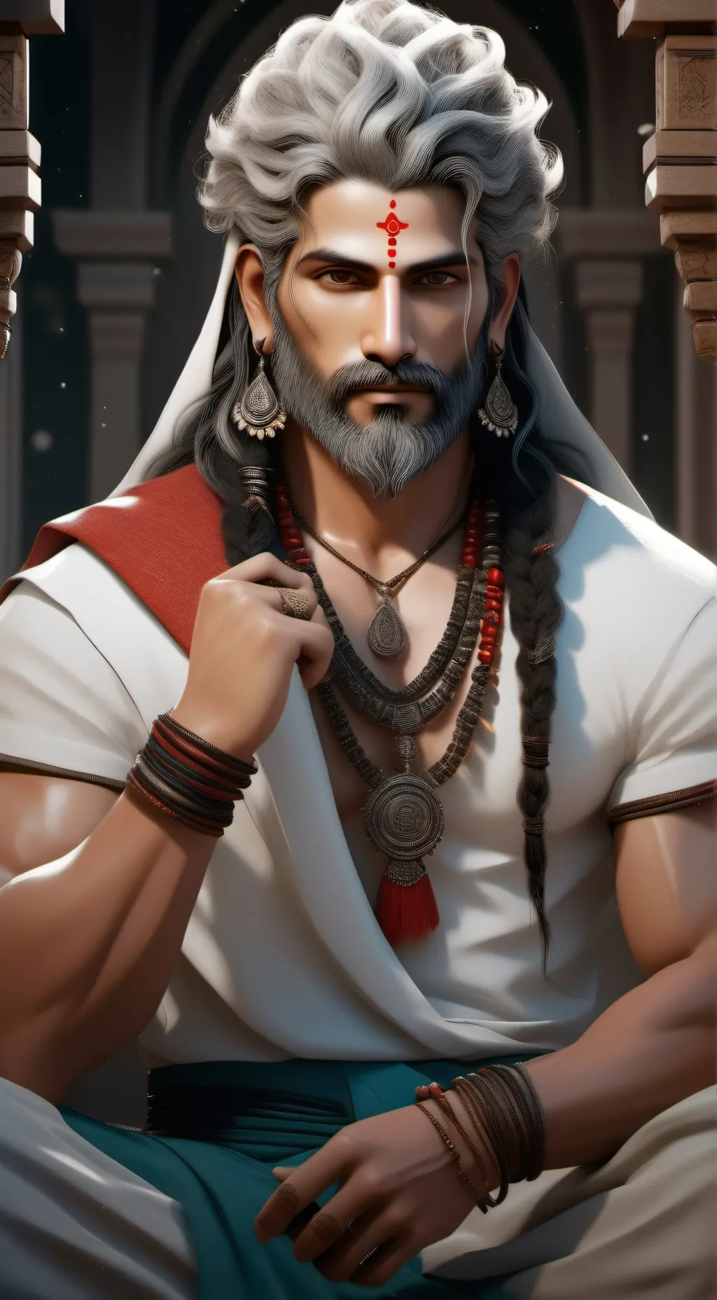 ai character: jesus background
