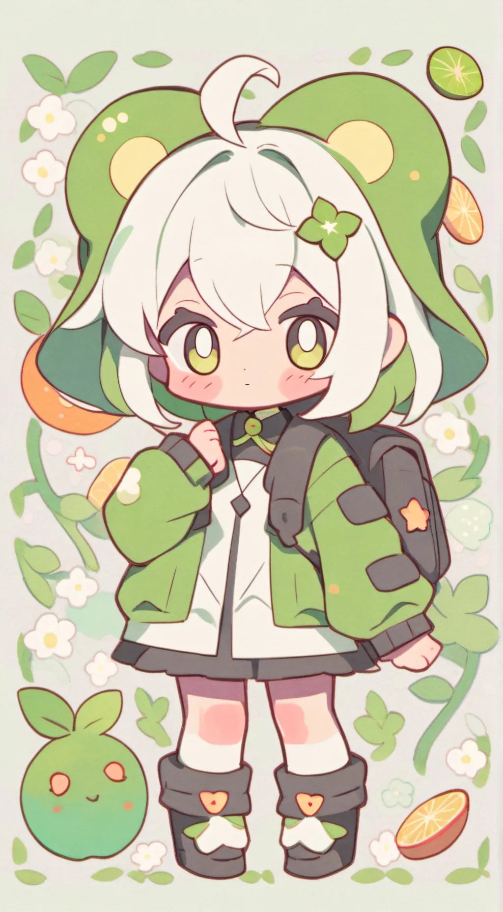 ai character: UPPER+MUZIICHI! background
