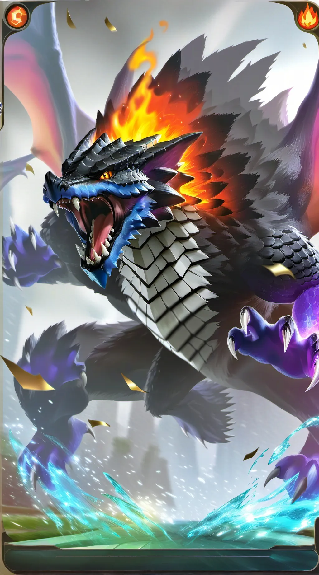 ai character: cHaRzArD background