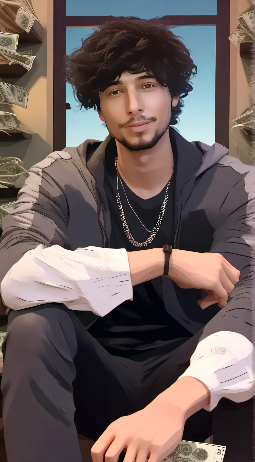 ai character: Cash Marco background