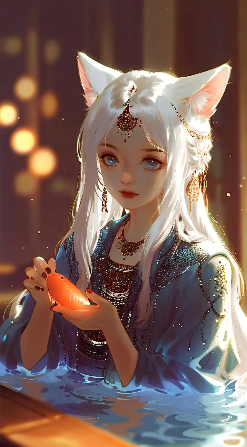 ai character: Misty Furry background