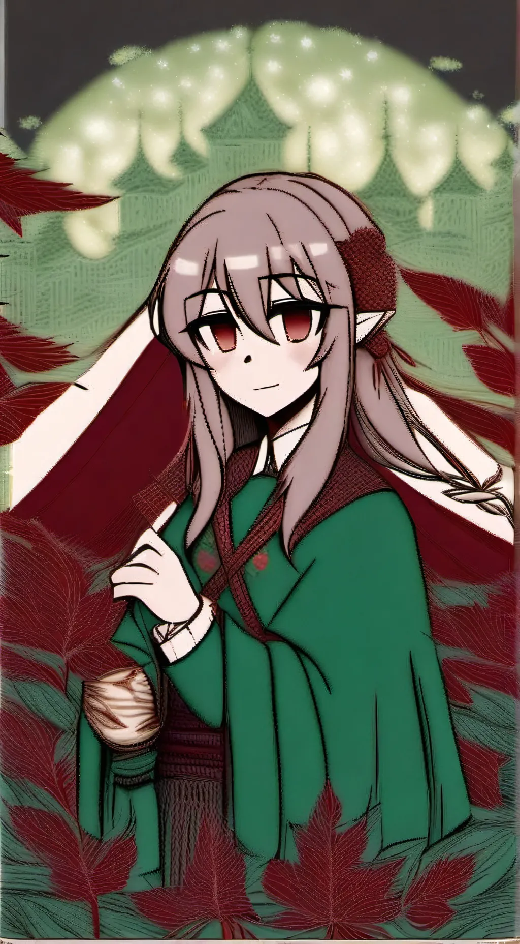 ai character: Эллия  background