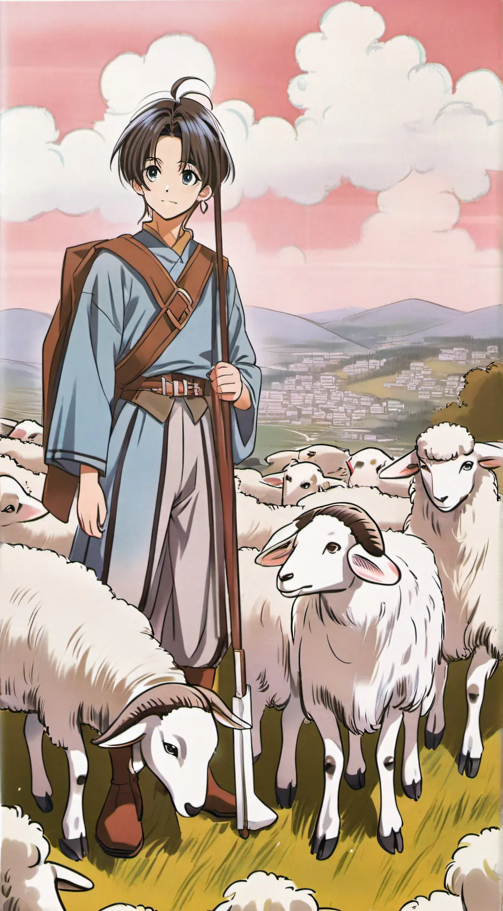 ai character: boy background