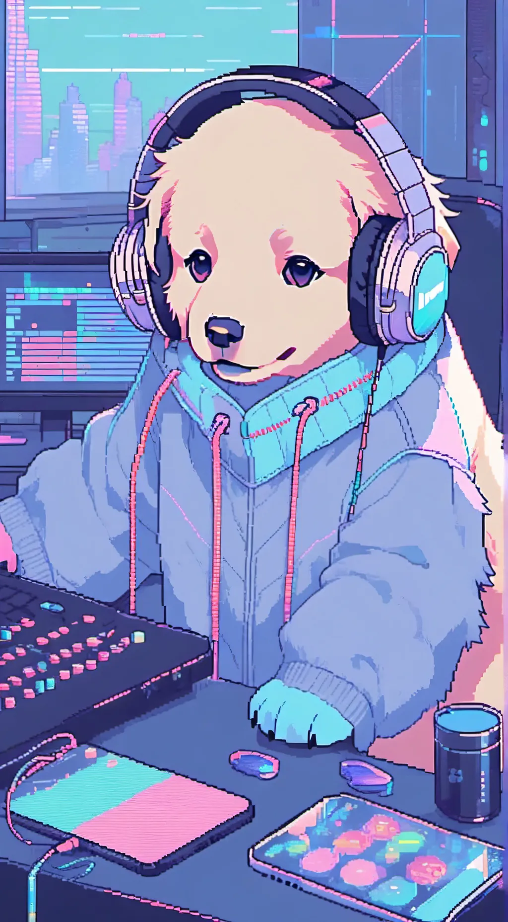 ai character: Byte background