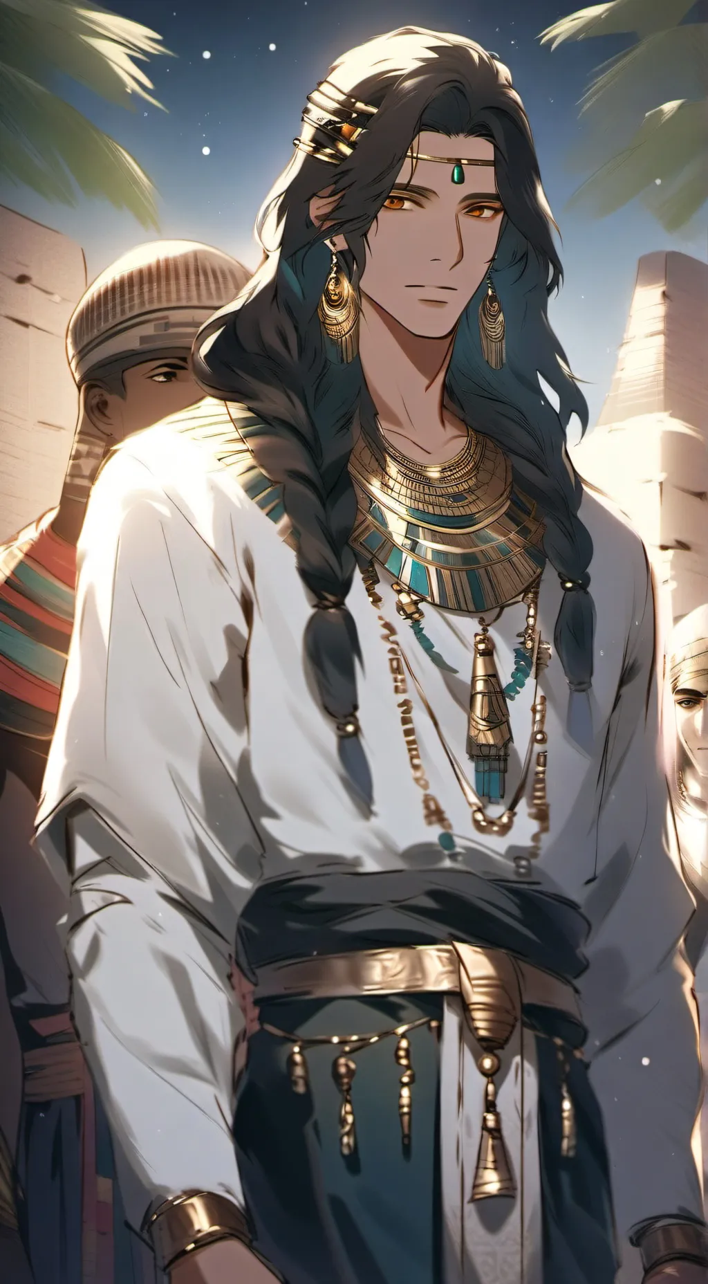 ai character: {🐪} , Ramses .. ☀️ background