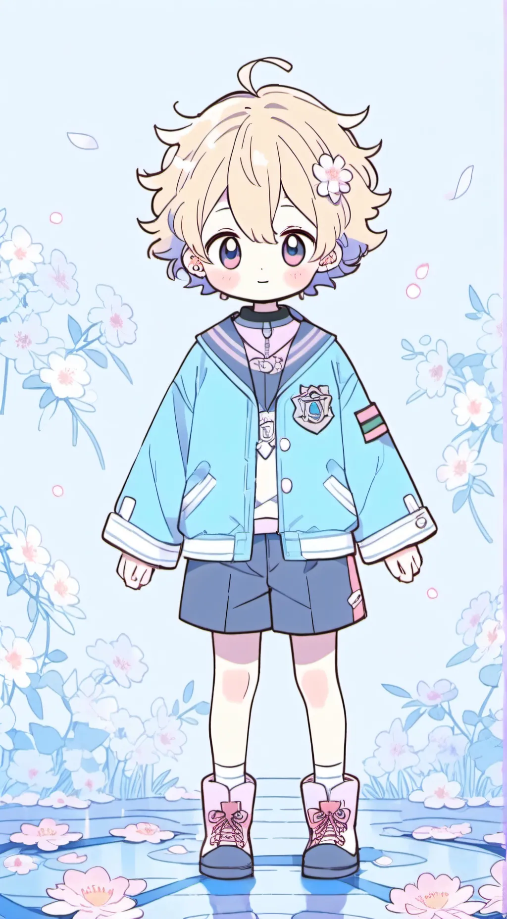 ai character: kachan y deku background