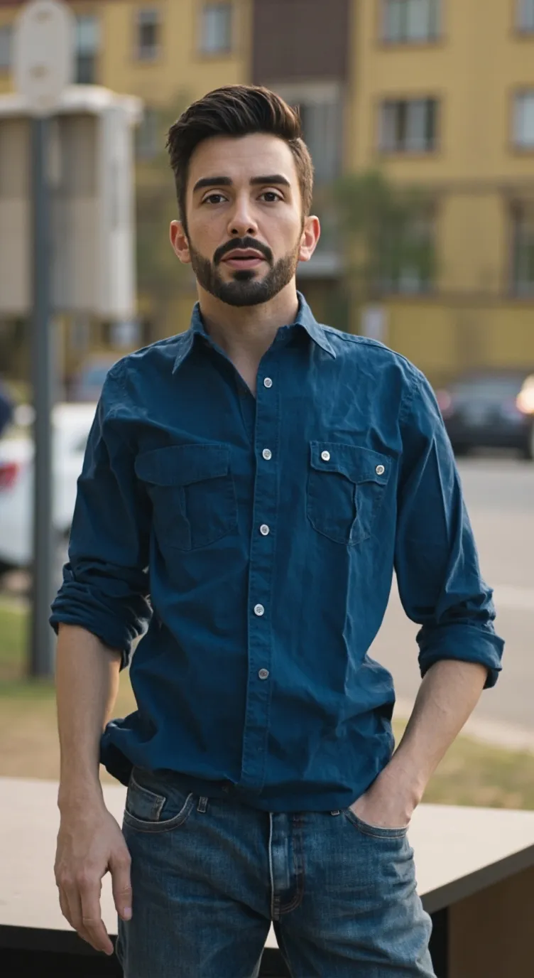 ai character: NORMAL GUY background