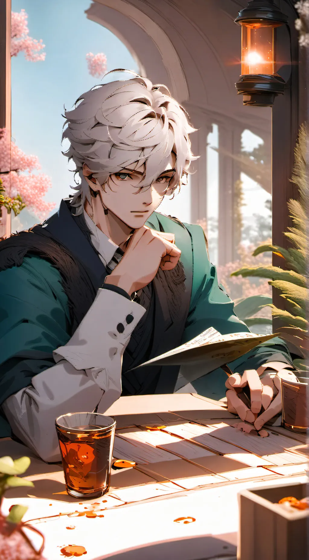 ai character: Thiago  background