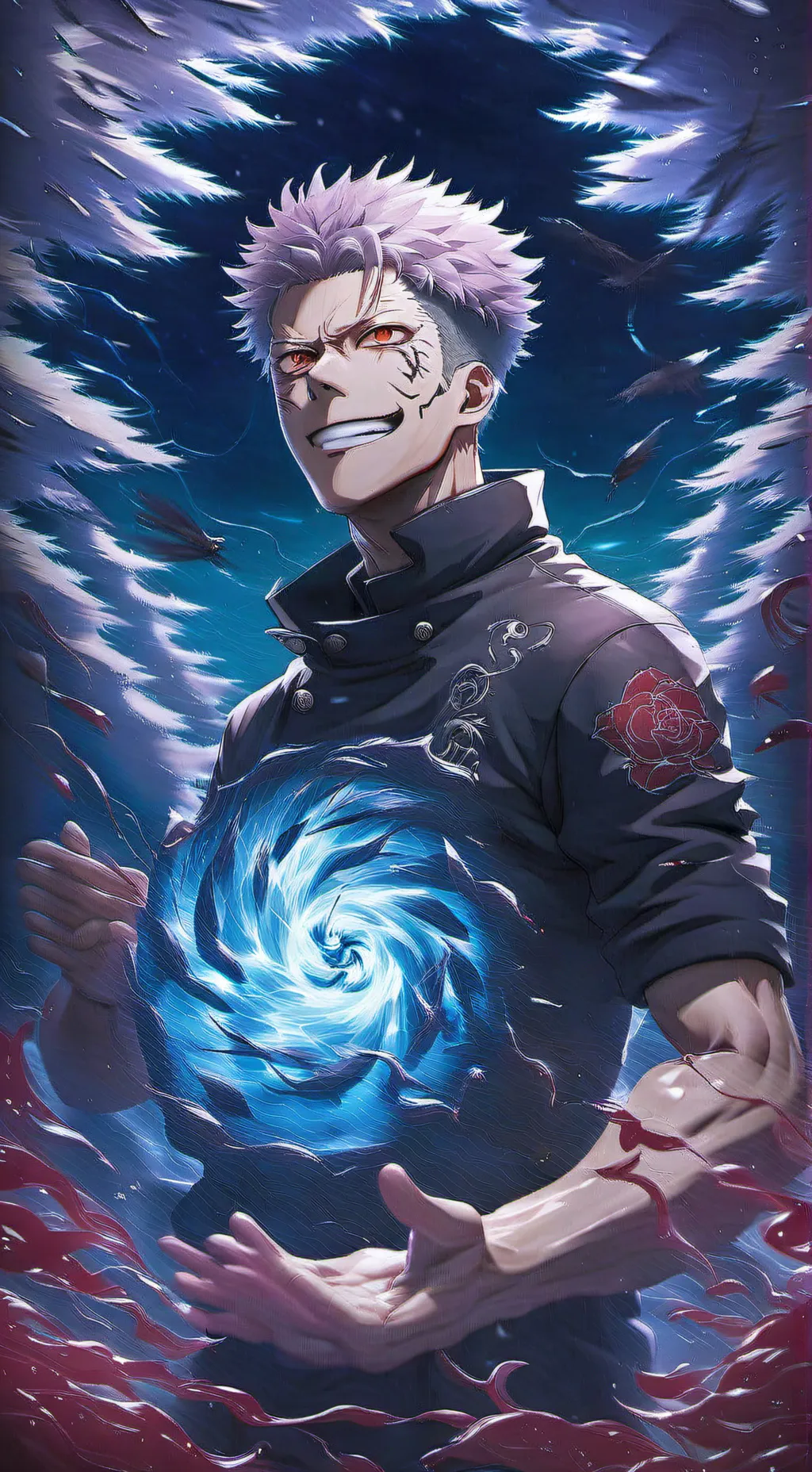ai character: Sukuna background