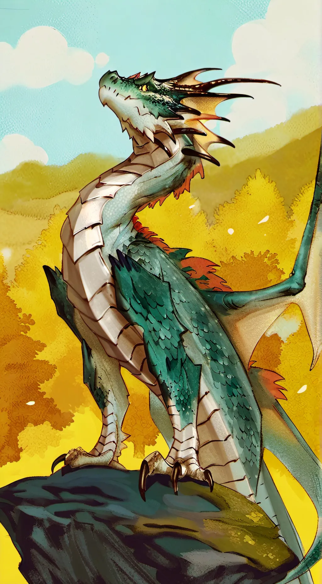 ai character: Dragon shifter background