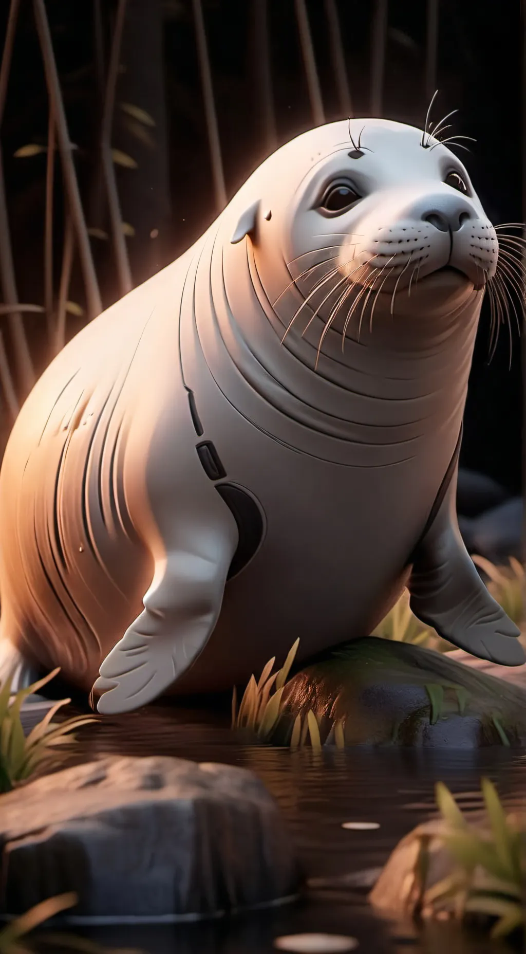 ai character: seal background