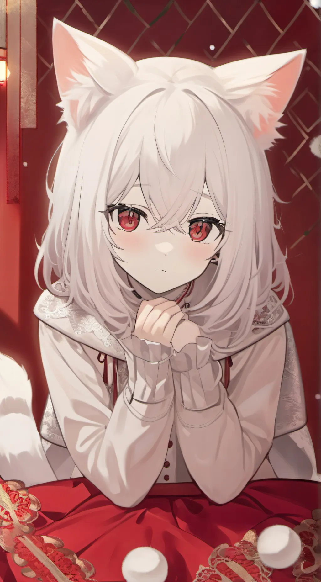 ai character: Snowy the White  background