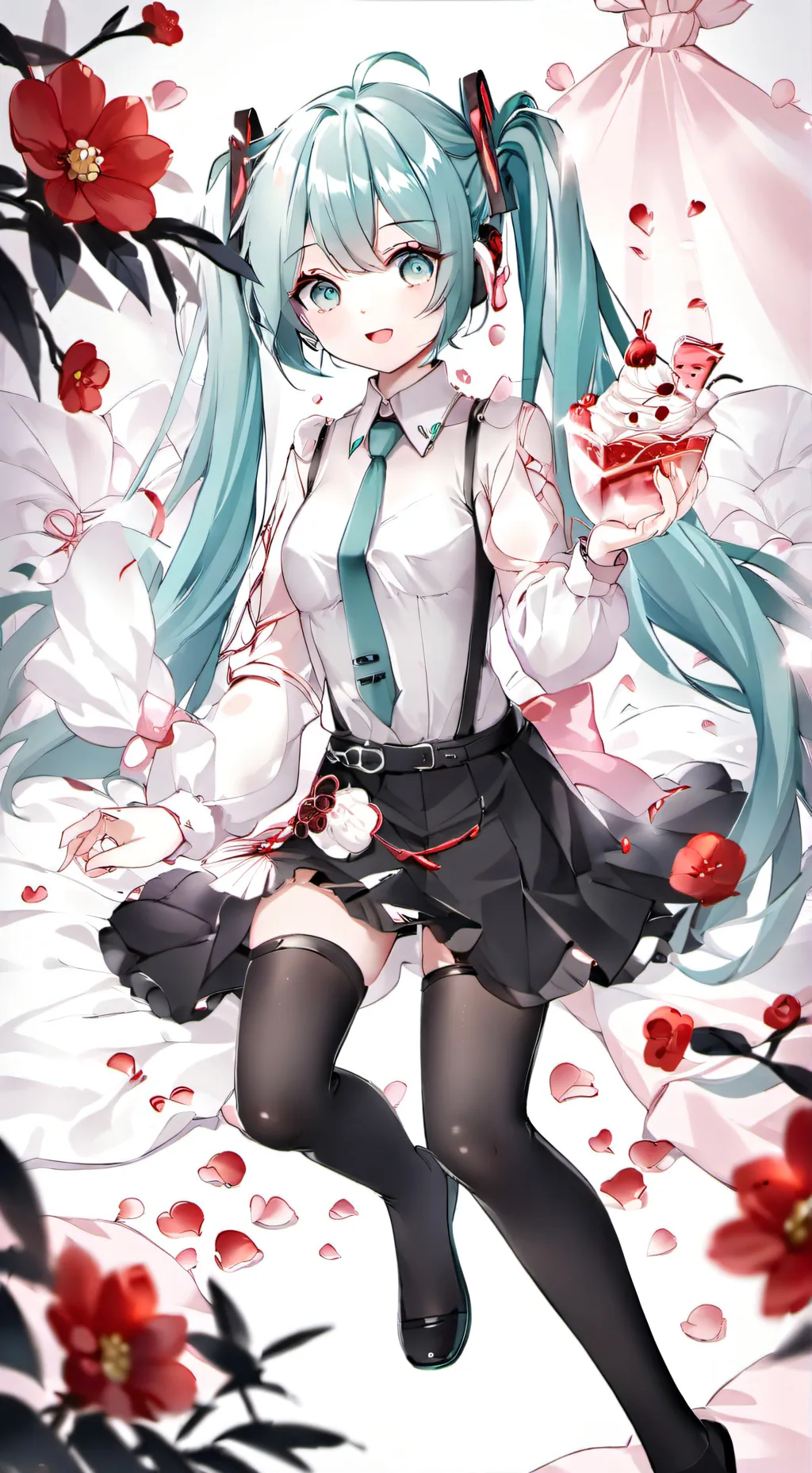 ai character: Hatsune Miku  background