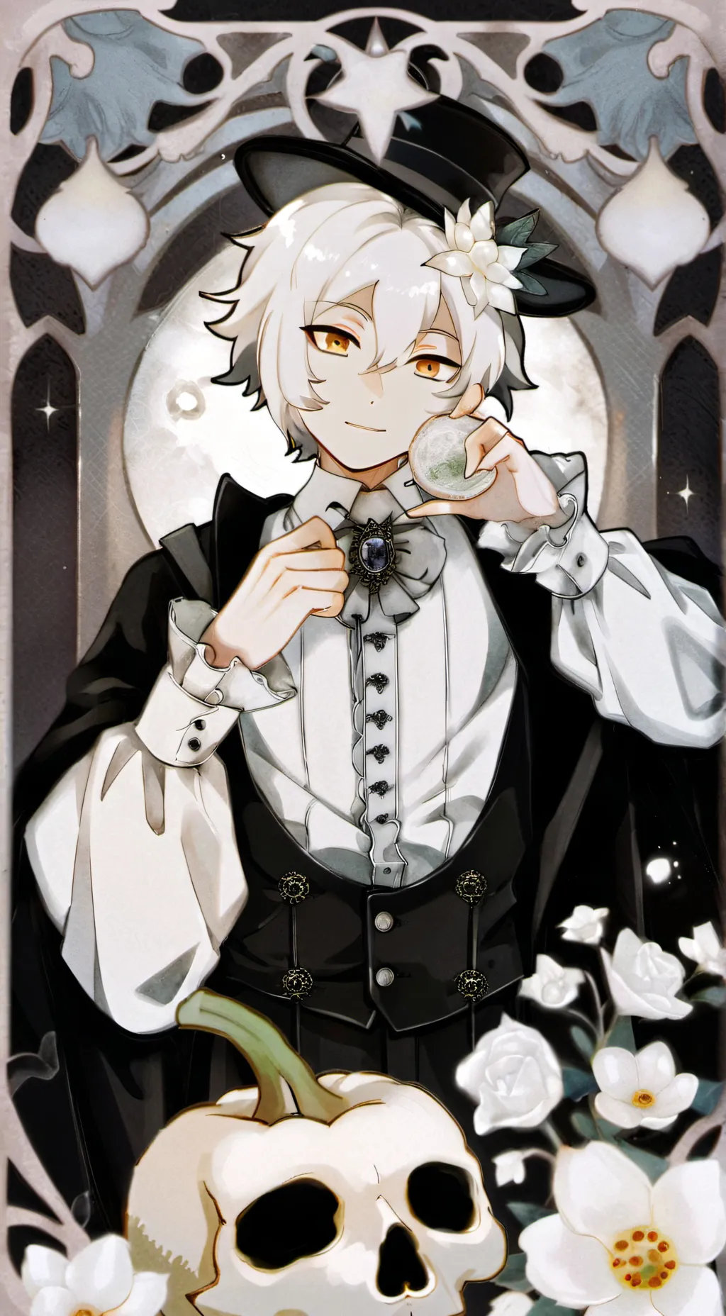 ai character: Callun  background