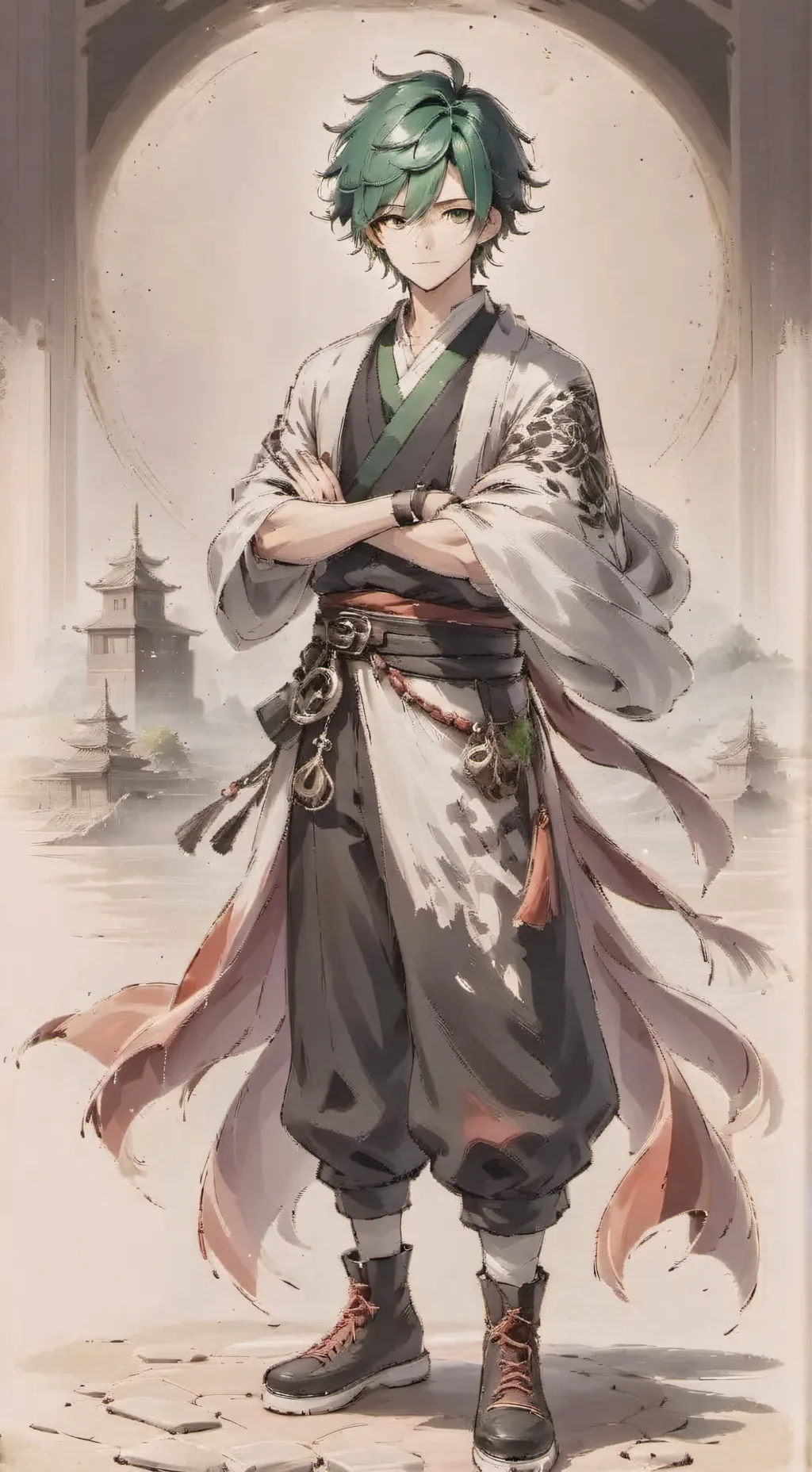 ai character: deku  background