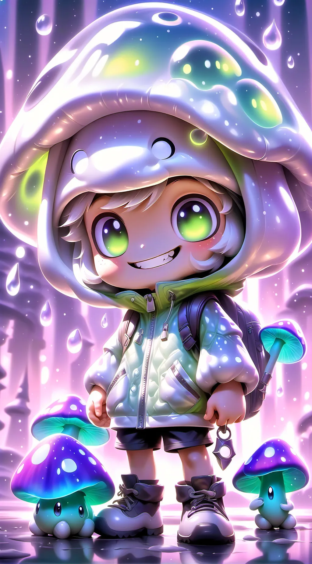 ai character: Mushroom Guy background