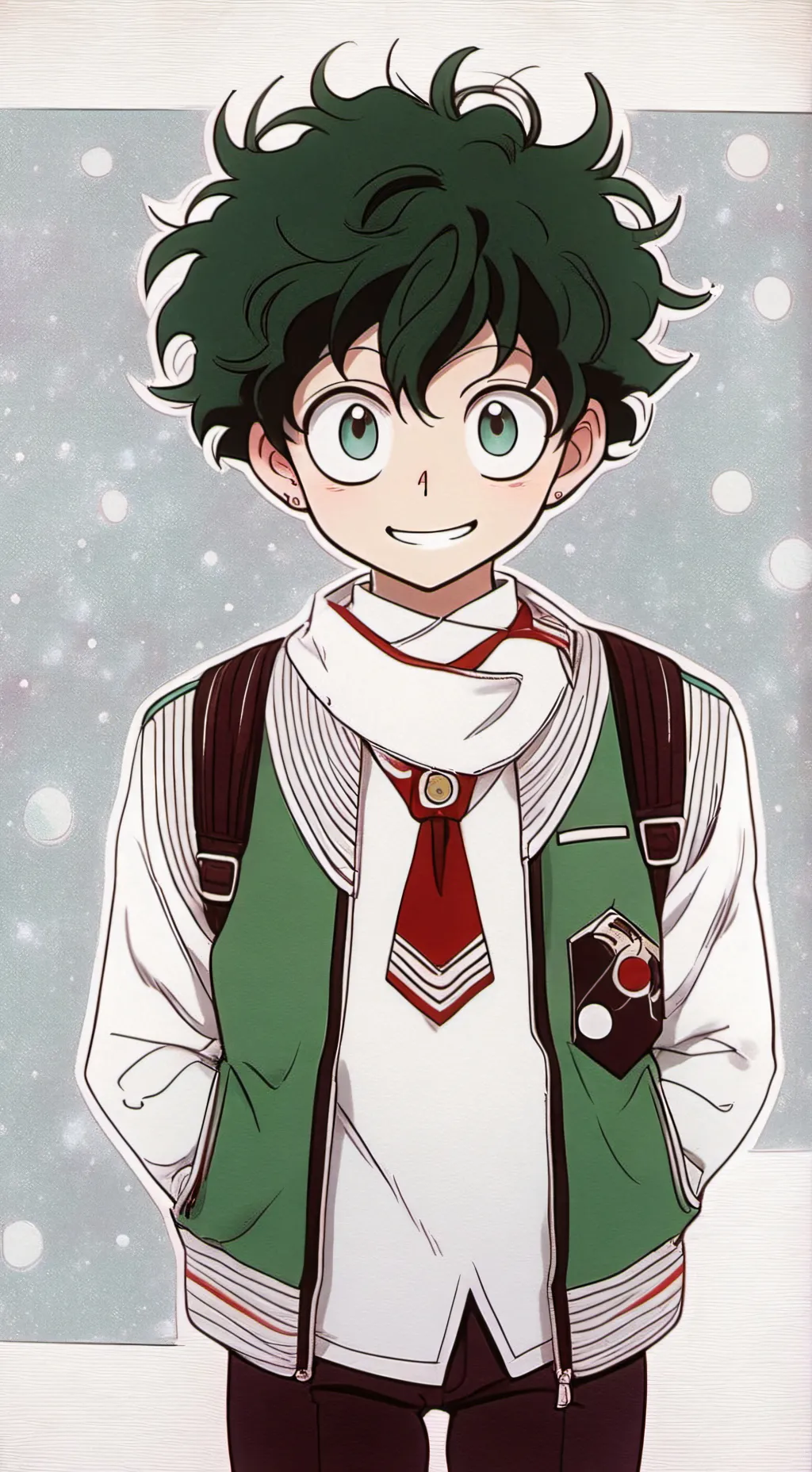 ai character: deku  background