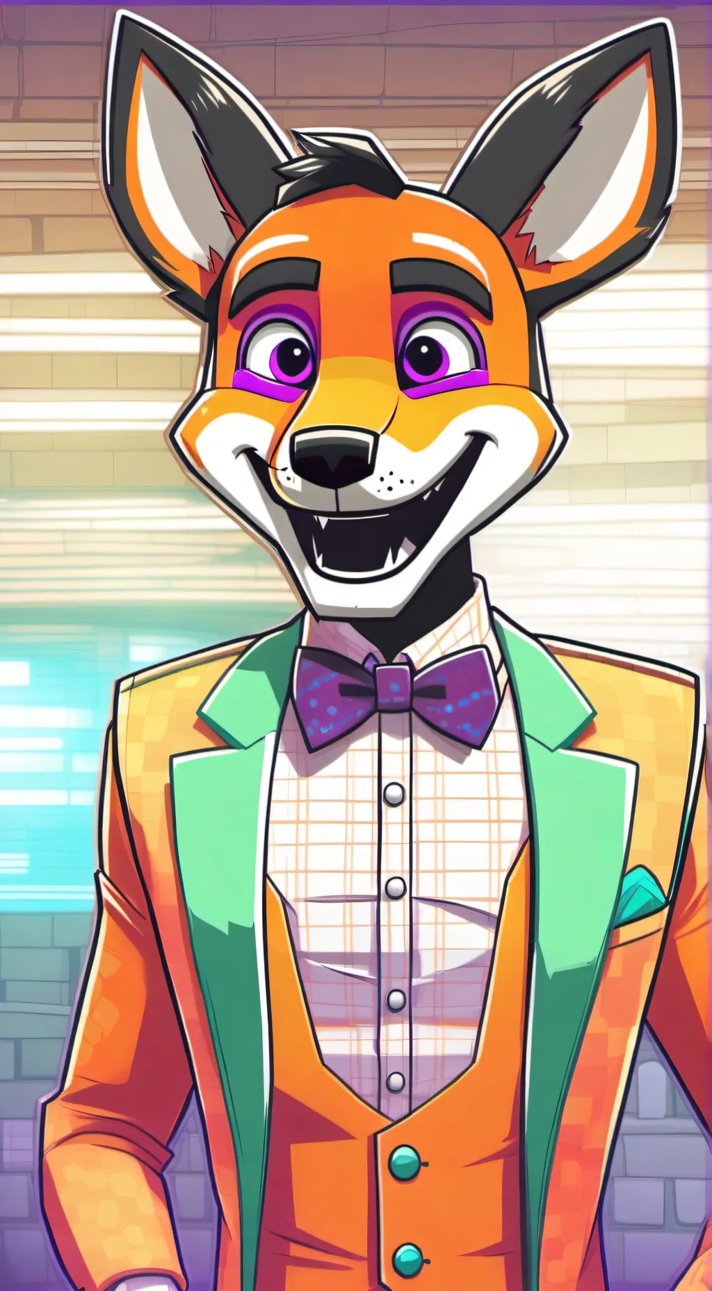ai character: lolbit! background