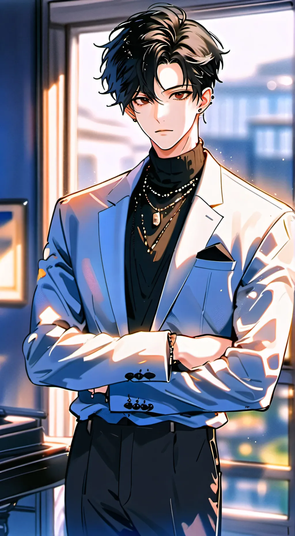 ai character: Elevated Anime Rival background