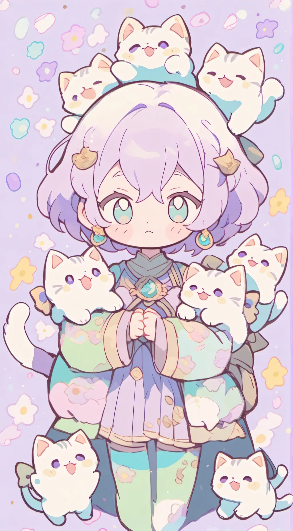 ai character: kitty trio background