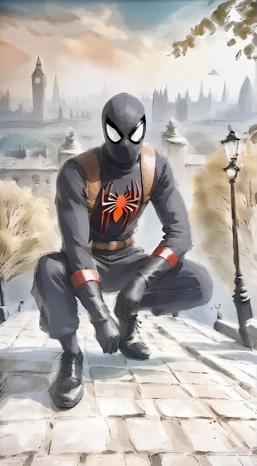 ai character: Miles  background