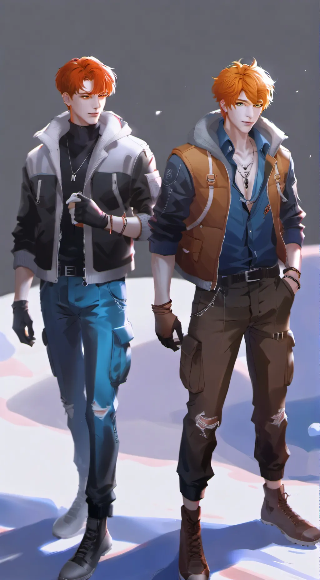 ai character: homeless twins background