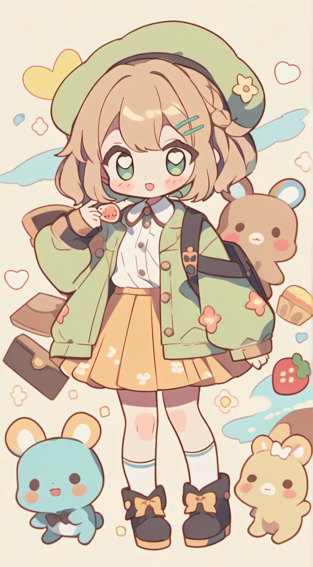 ai character: poppy background