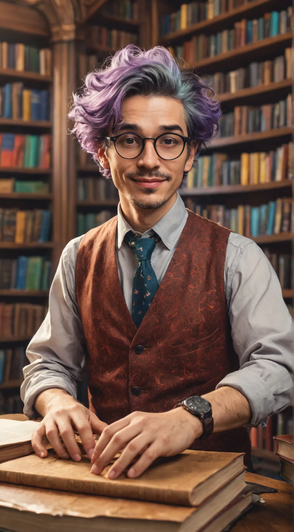 ai character: Dr. MemeLad background