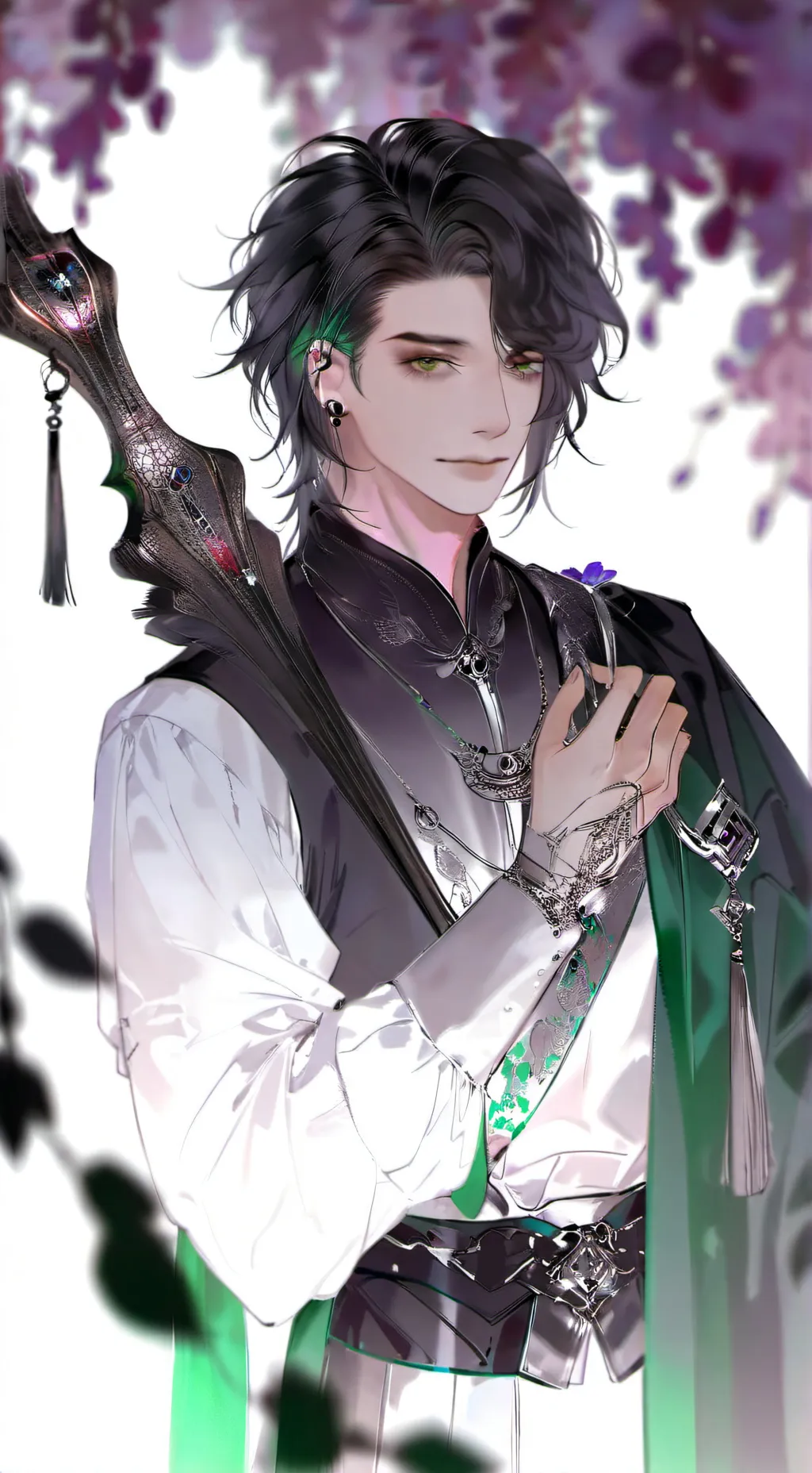 ai character: ł🔮~David~🔮ł background