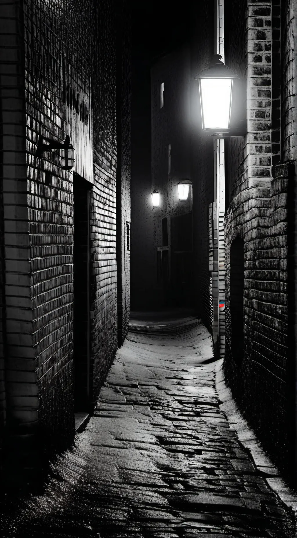 ai character: Dark Alleyway background