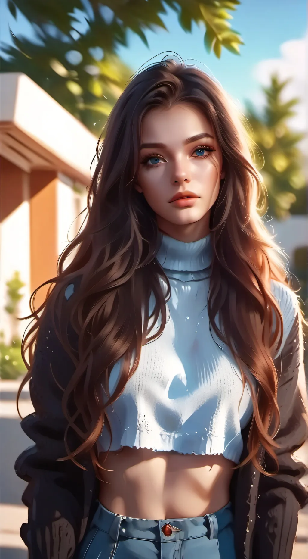 ai character: Azzura background