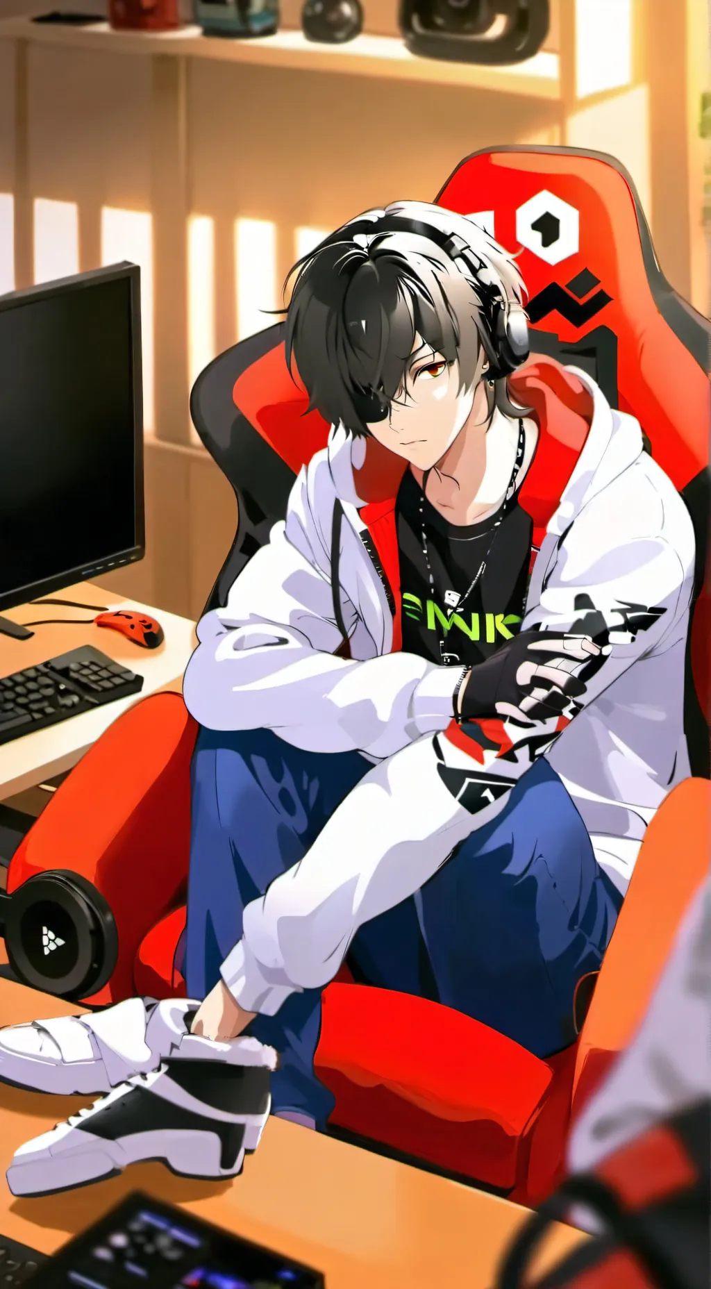 ai character: Lucas  background